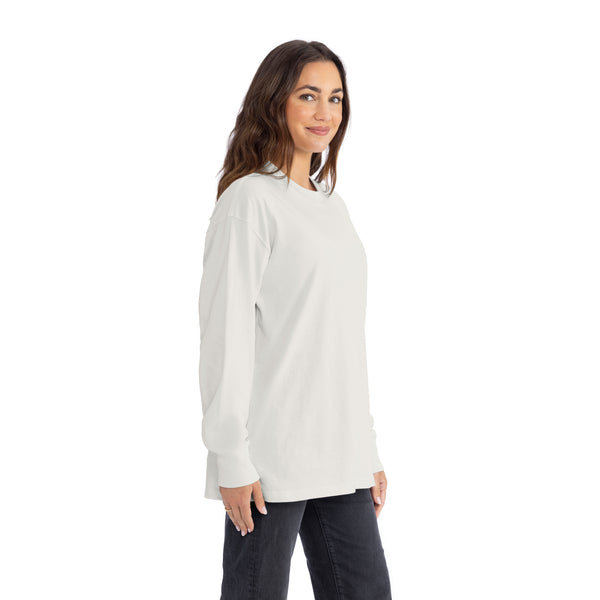 Introducing our Heavyweight Long Sleeve Ringspun Cotton T-Shirt: crafted for durability and comfort. Made from premium ringspun cotton, it offers unmatched softness. Versatile and timeless, it's an essential addition to any wardrobe.