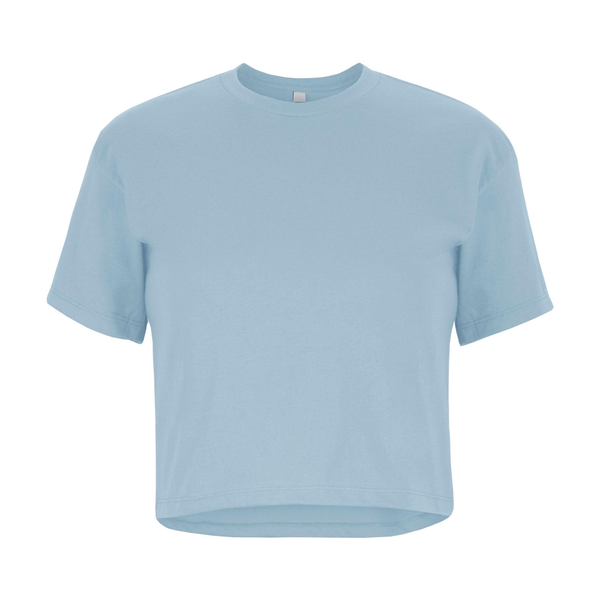 Stonewash Denim Crop Tee