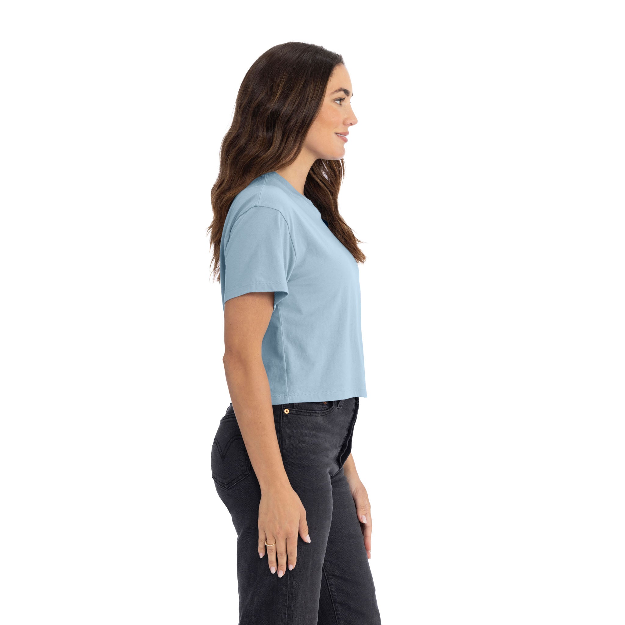combed ring spun cotton Crop Tee