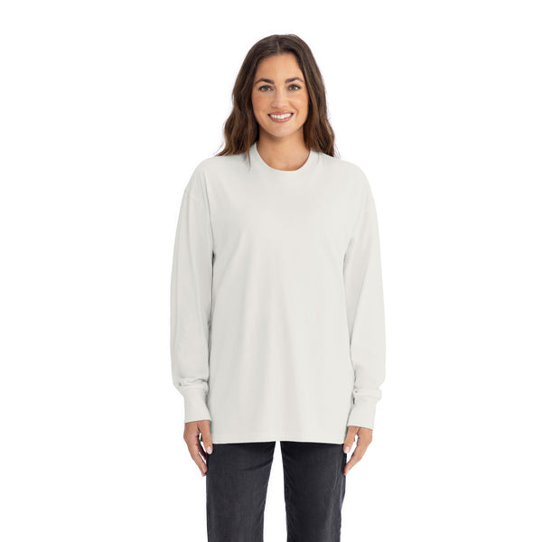 Introducing our Heavyweight Long Sleeve Ringspun Cotton T-Shirt: crafted for durability and comfort. Made from premium ringspun cotton, it offers unmatched softness. Versatile and timeless, it's an essential addition to any wardrobe.