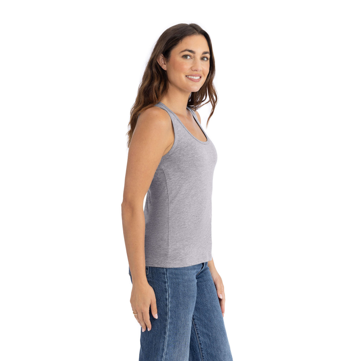 100% Cotton Jersey Heather Gray