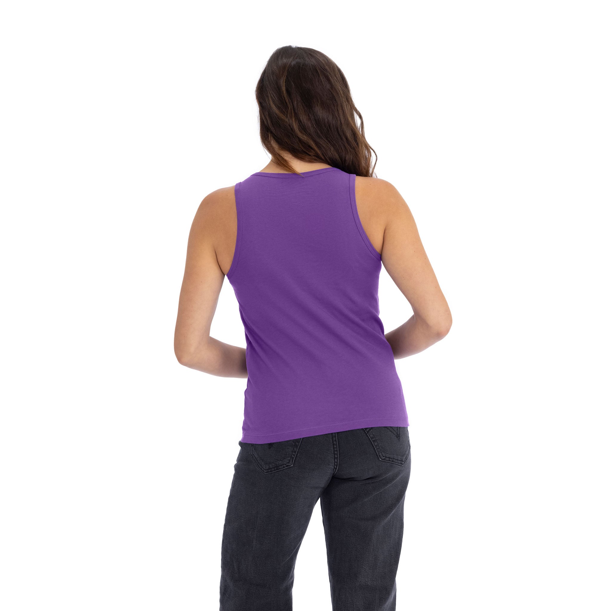 Women's Cotton Tank Purple Rush