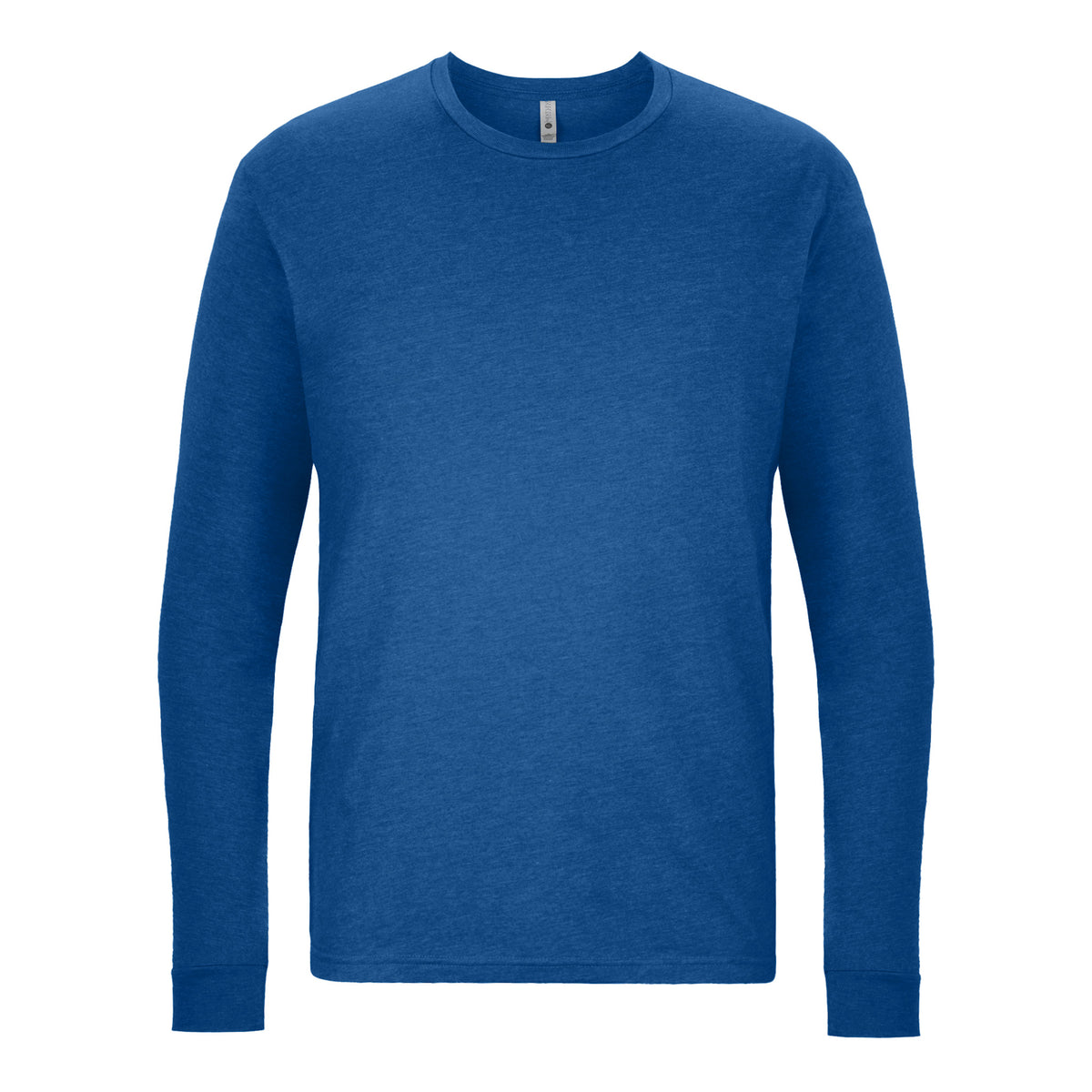 Unisex CVC Long Sleeve T-Shirt Heather Cool Blue 6211 Next Level Apparel Sizes XS, S, M, L, XL, 2XL, 3XL