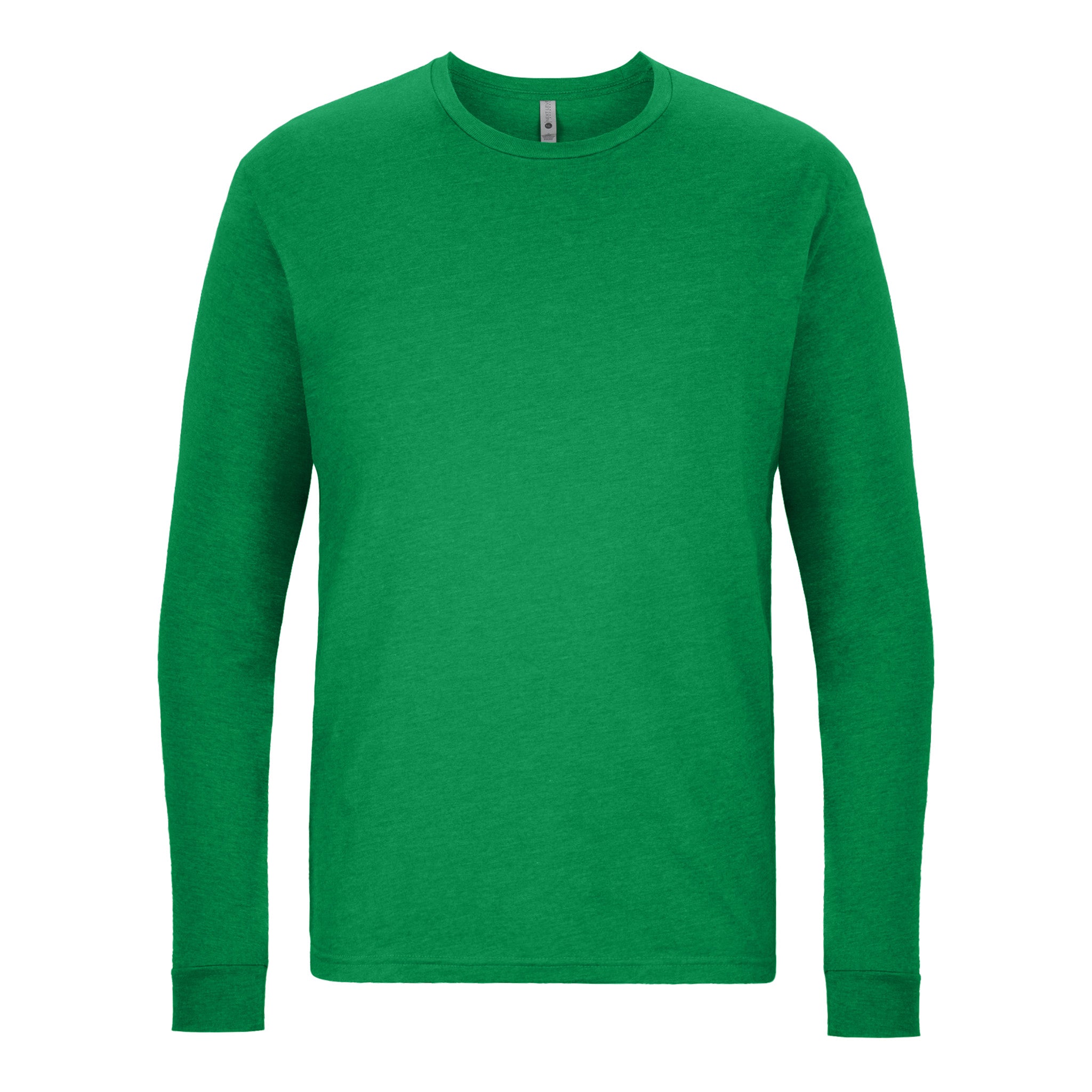 Unisex CVC Long Sleeve T-Shirt Kelly Green 6211 Next Level Apparel Sizes XS, S, M, L, XL, 2XL, 3XL Back View