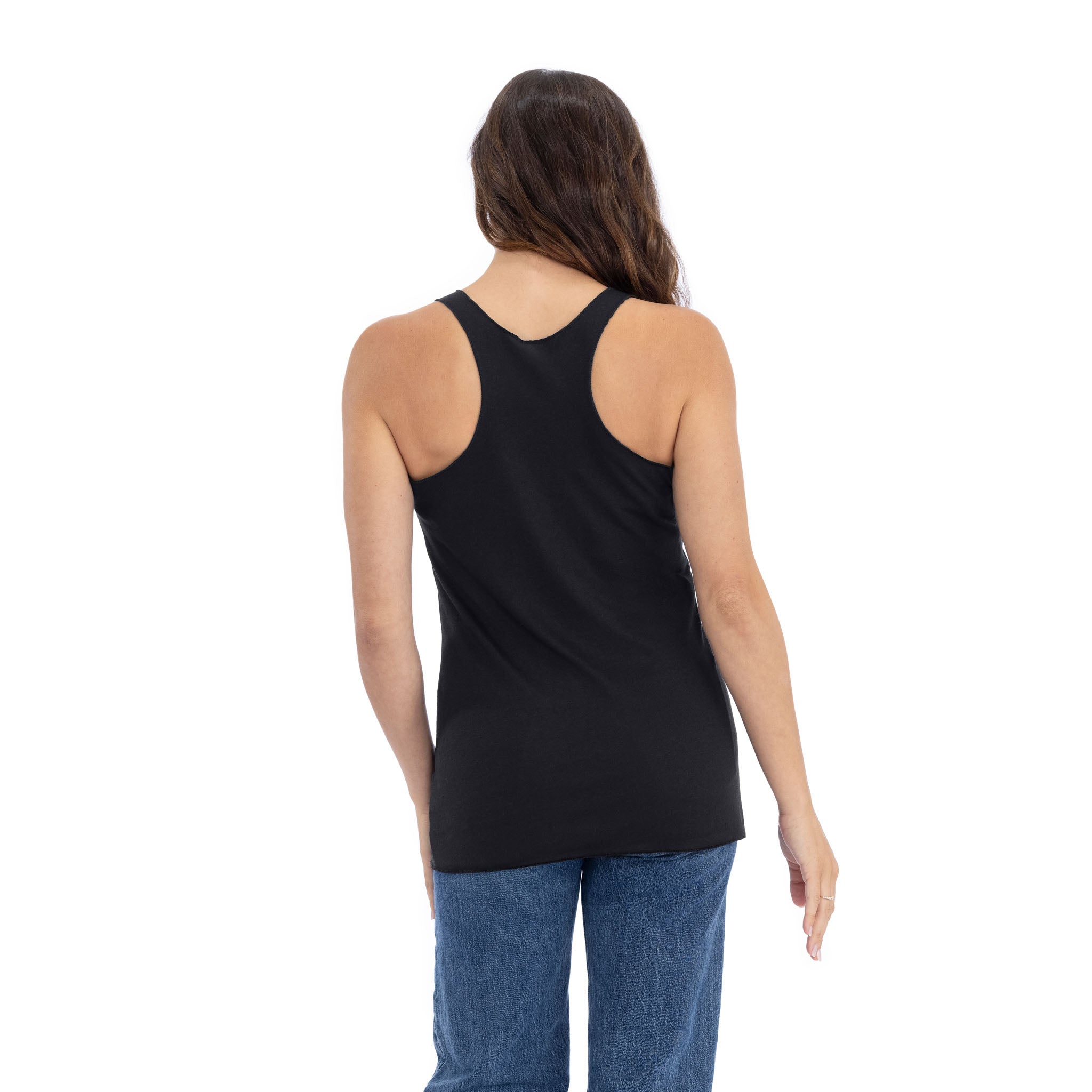 Black Women's Tri-Blend Racerback Tank