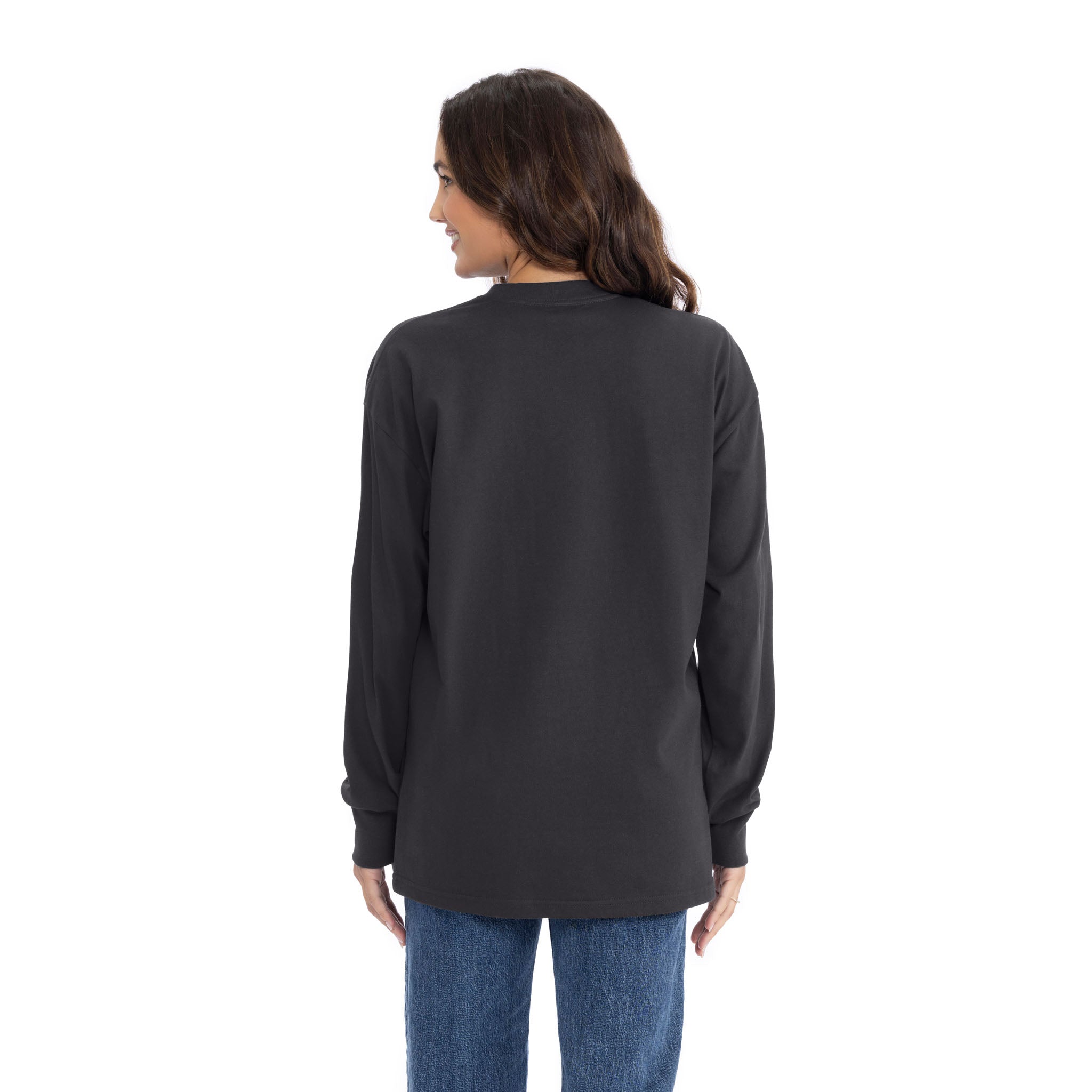 Relaxed, Side Seamed Crew Neck