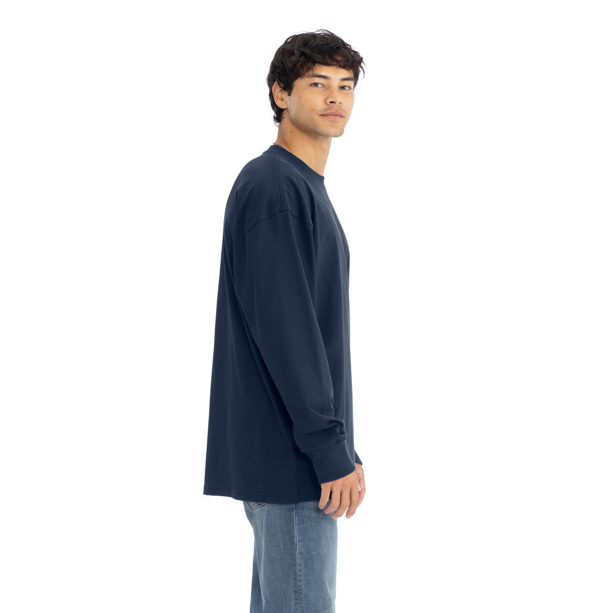 Heavyweight Cotton Jersey Midnight Navy