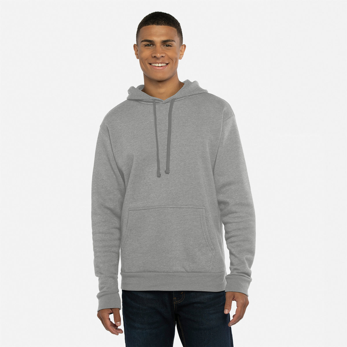 9302 Malibu Hoodie - Heather Gray | Next Level Apparel