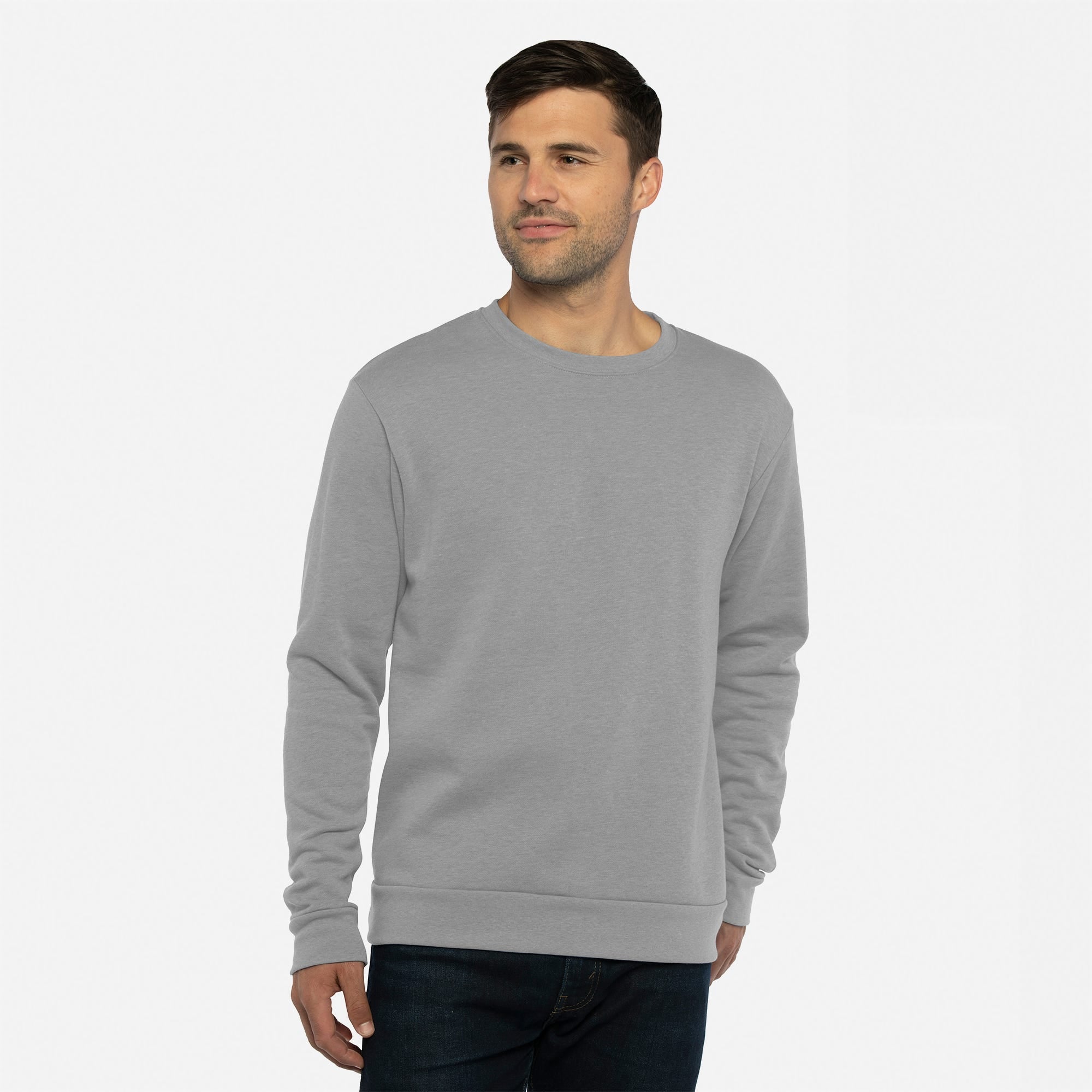 Malibu Sweatshirt Heather Gray 9002 Next Level Apparel