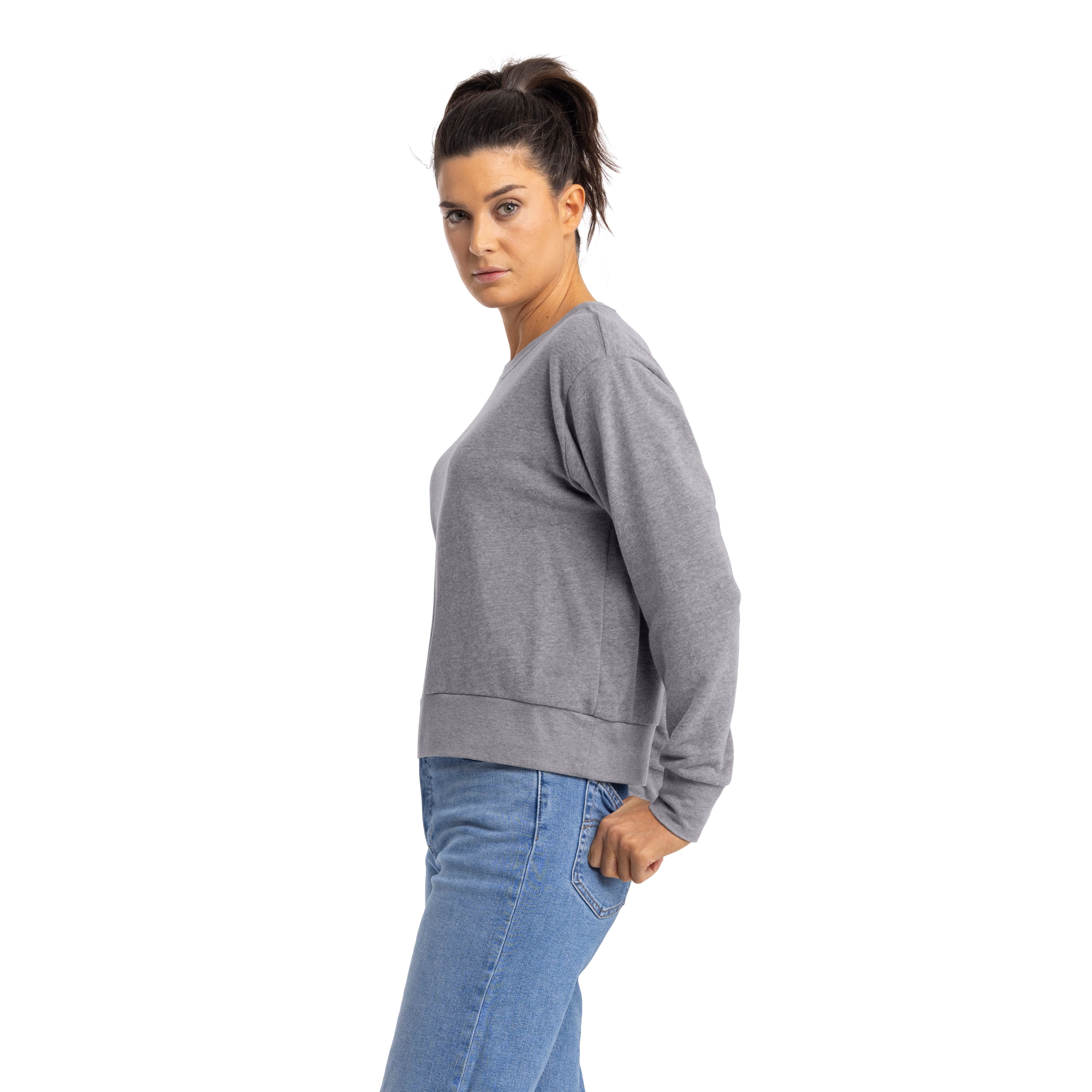Women's Sueded French Terry Sweatshirt