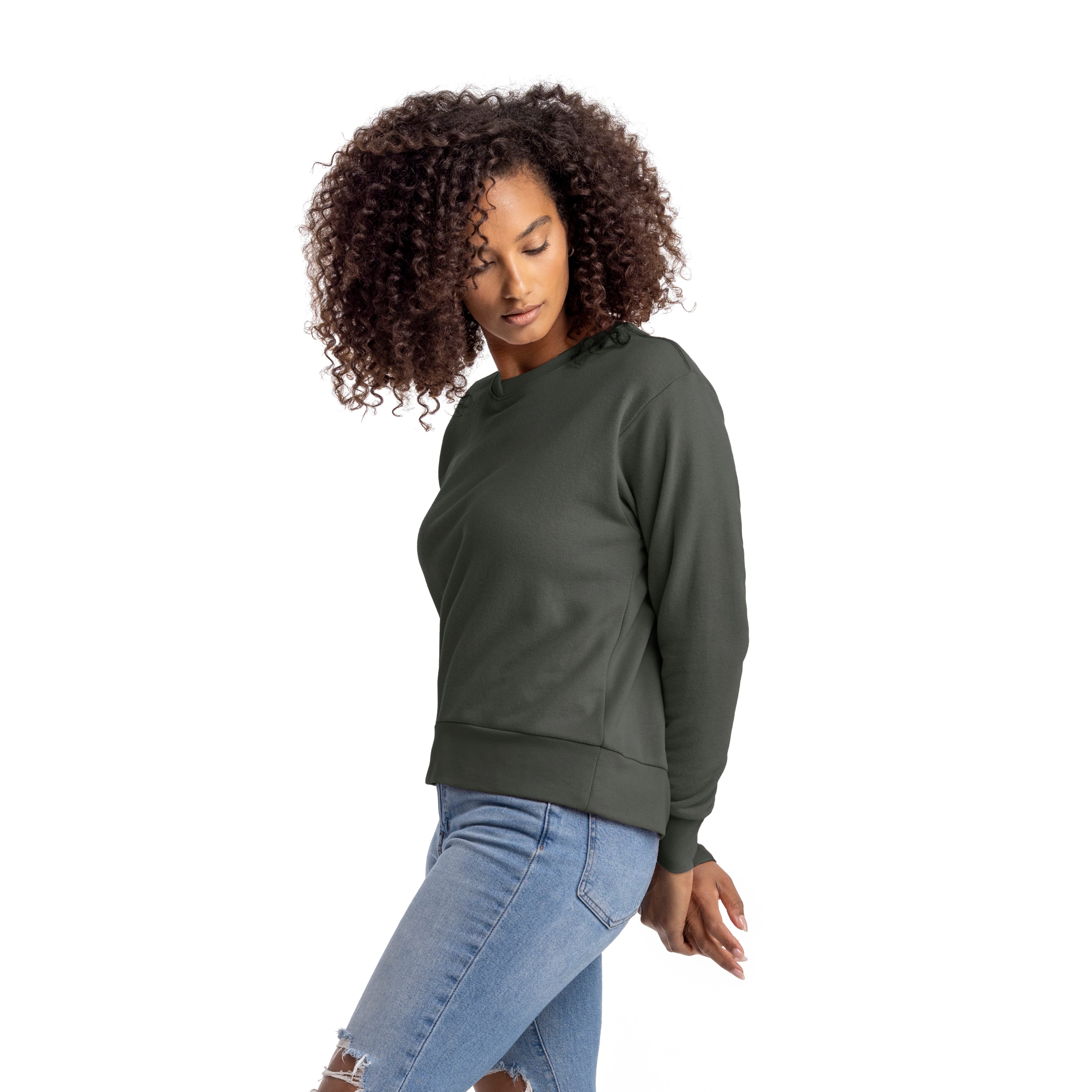 Women's Sueded French Terry Sweatshirt