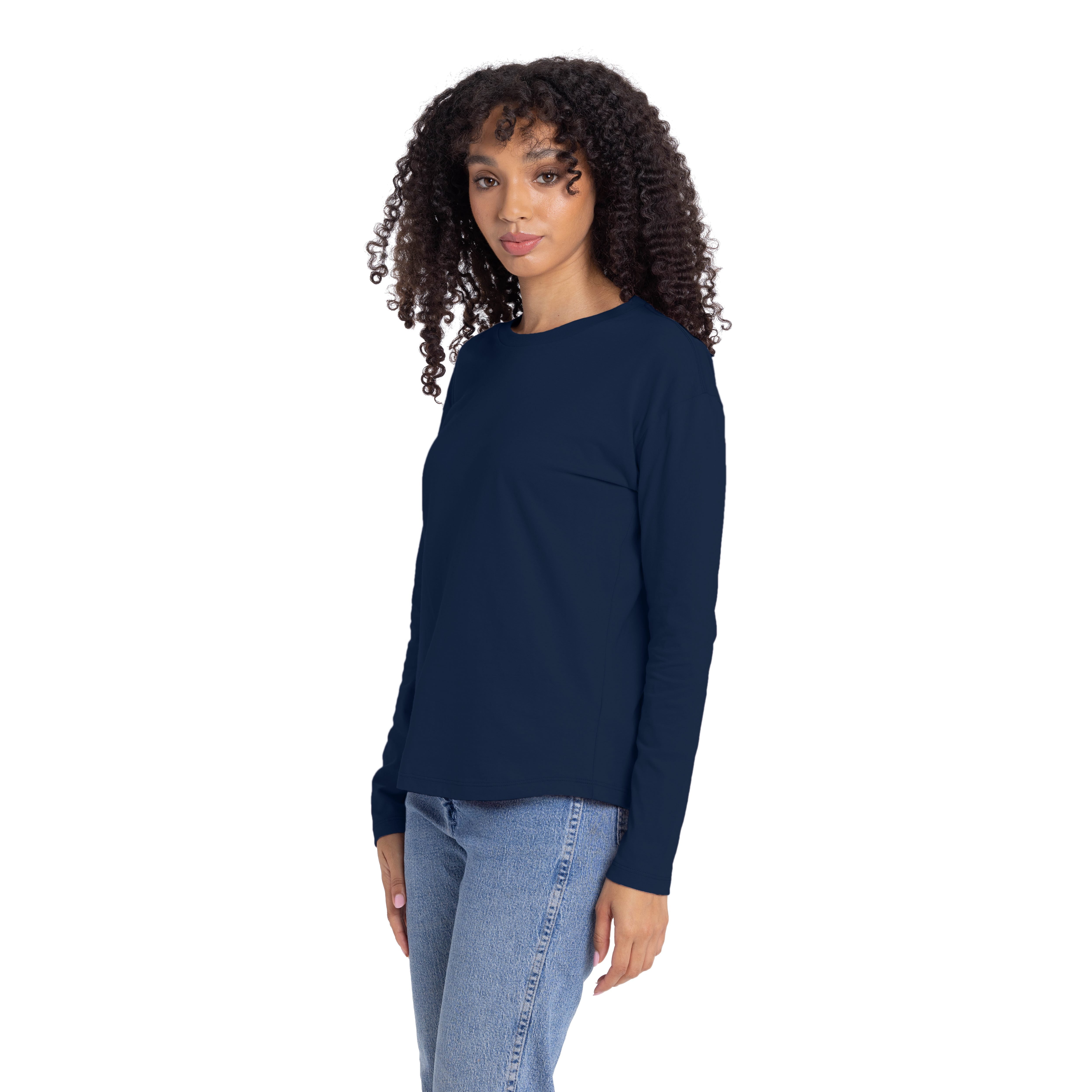 Women's Cotton Relaxed Long Sleeve T-shirt