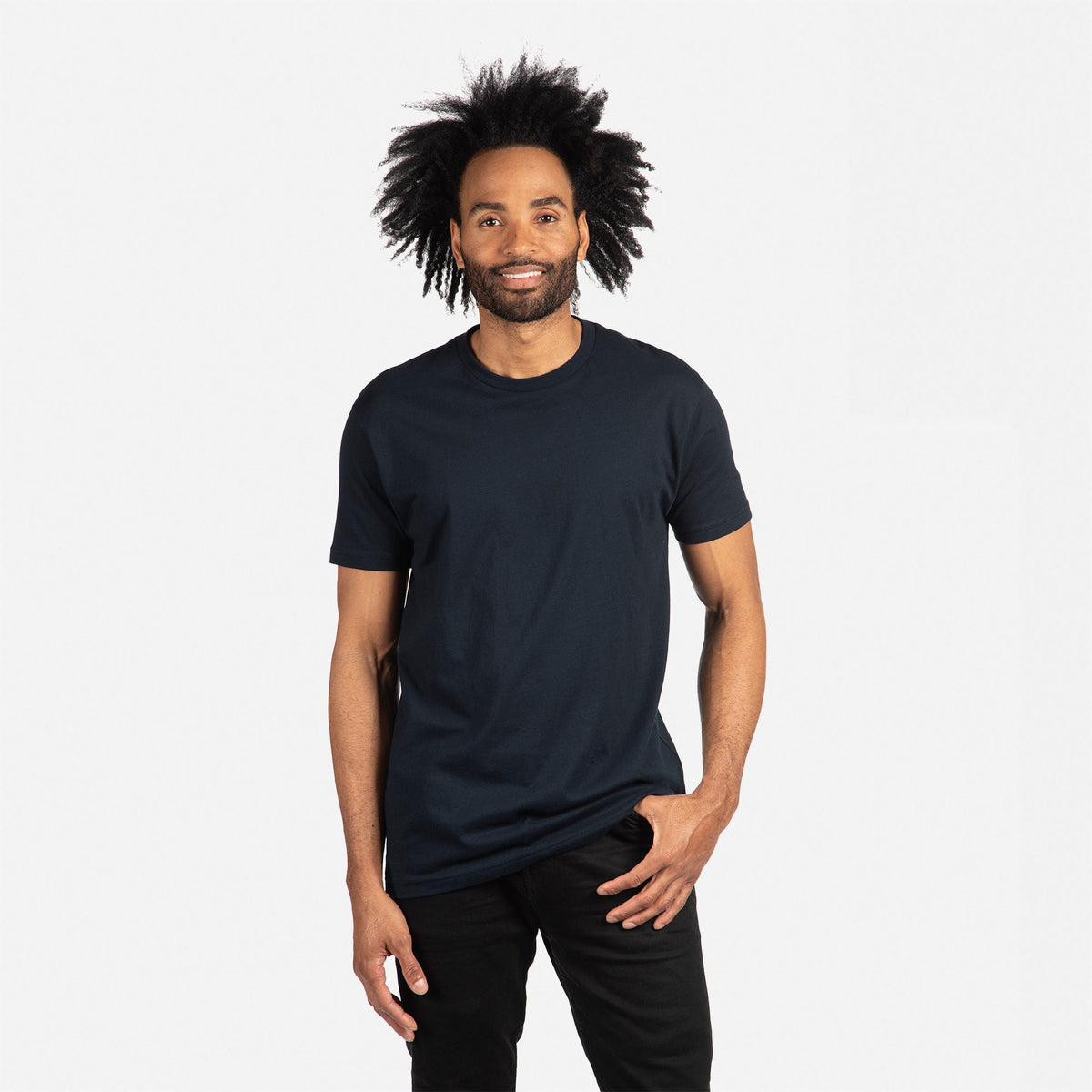 Sueded T-Shirt - Midnight Navy | 6410 | Next Level Apparel
