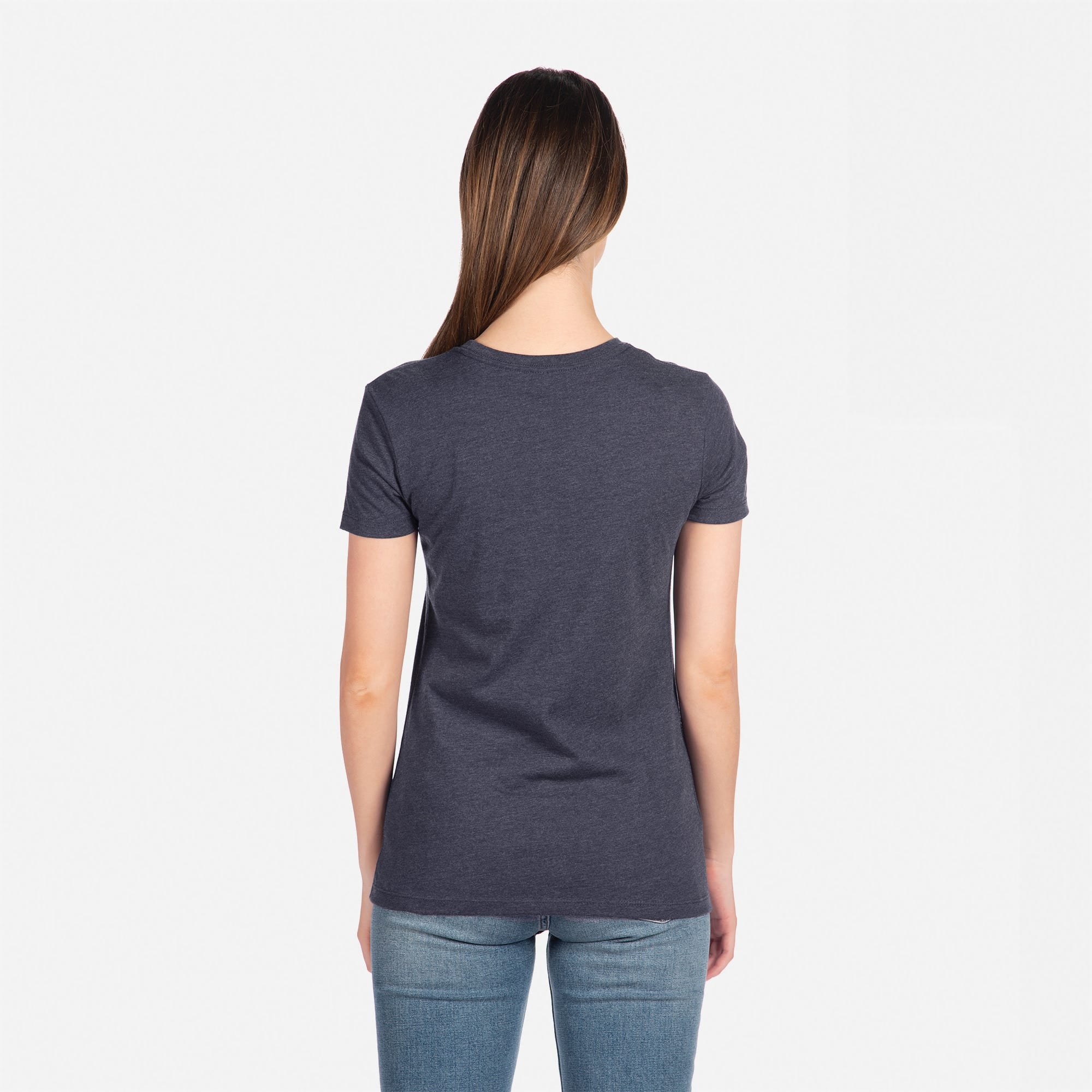 CVC T-Shirt Midnight Navy 6610 Next Level Apparel Back View