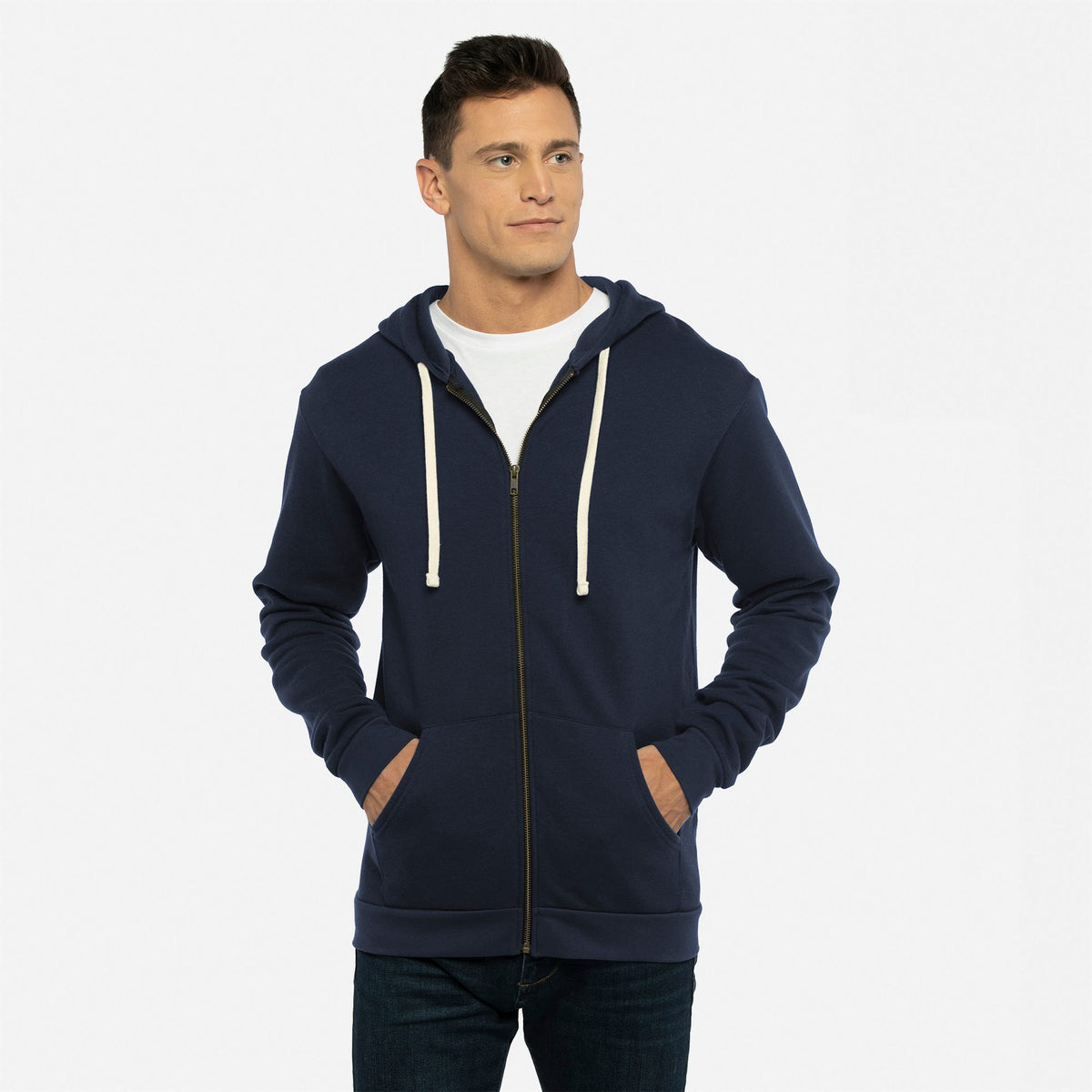 9602 Santa Barbara Full Zip Hoodie - Midnight Navy | NLA