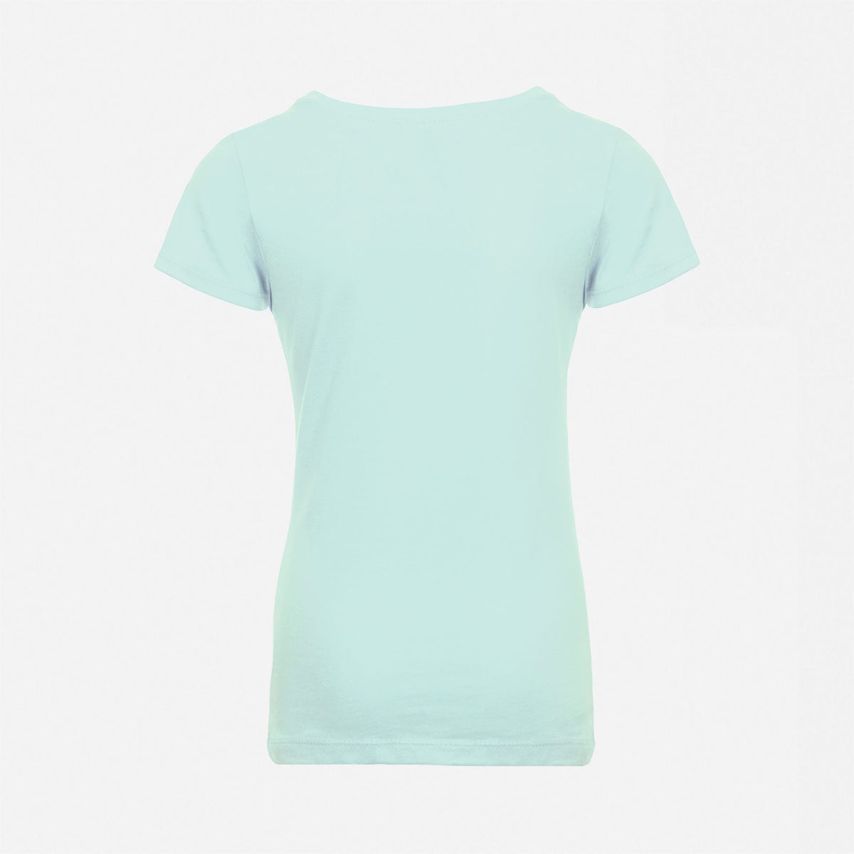 Cotton Princess T-Shirt Cancun 3710 Next Level Apparel Kids Self 3/8" Shoulder To Shoulder Binding Back View