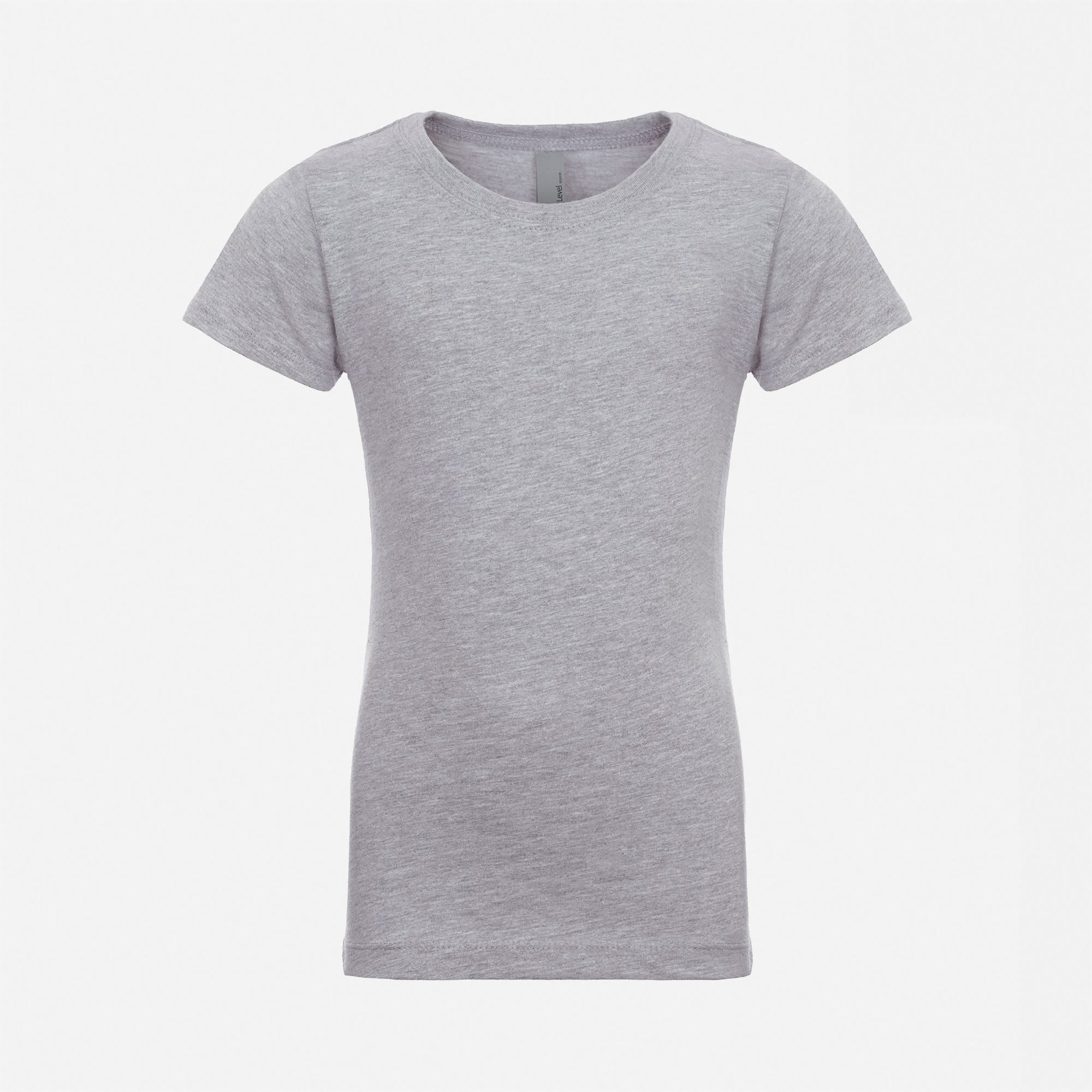 Cotton Princess T-Shirt Heather Gray 3710 Next Level Apparel Kids Tee