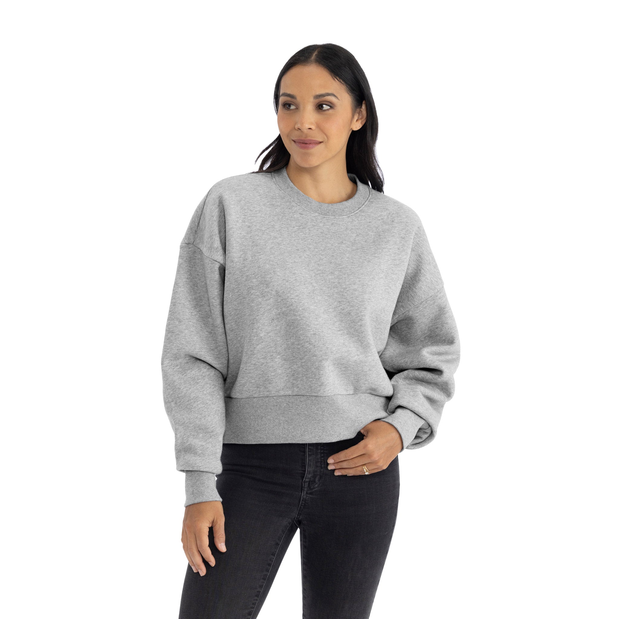 Women's Heavyweight Sweatshirt Heather Gray 9087 NLA