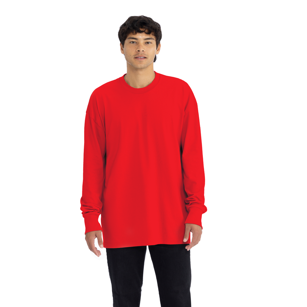Heavyweigth Cotton Long Sleeve T-Shirt - Red | 7211 | NLA Heavyweigth Cotton Long Sleeve T-Shirt - Red | 7211 | NLA