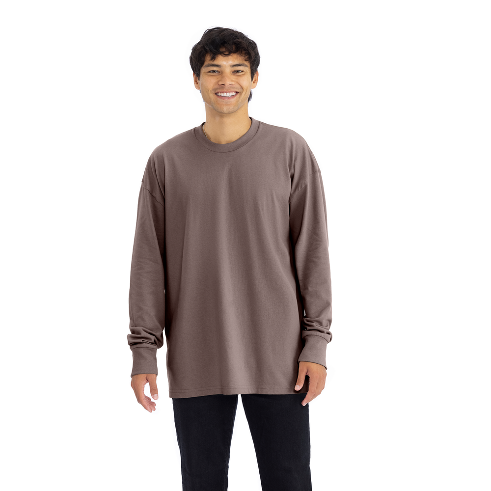 Heavyweight Cotton Long Sleeve T-Shirt - Shiitake | 7211 | NLA