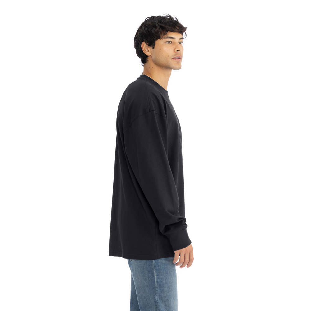 Introducing our Heavyweight Long Sleeve Ringspun Cotton T-Shirt: crafted for durability and comfort. Made from premium ringspun cotton, it offers unmatched softness. Versatile and timeless, it's an essential addition to any wardrobe.