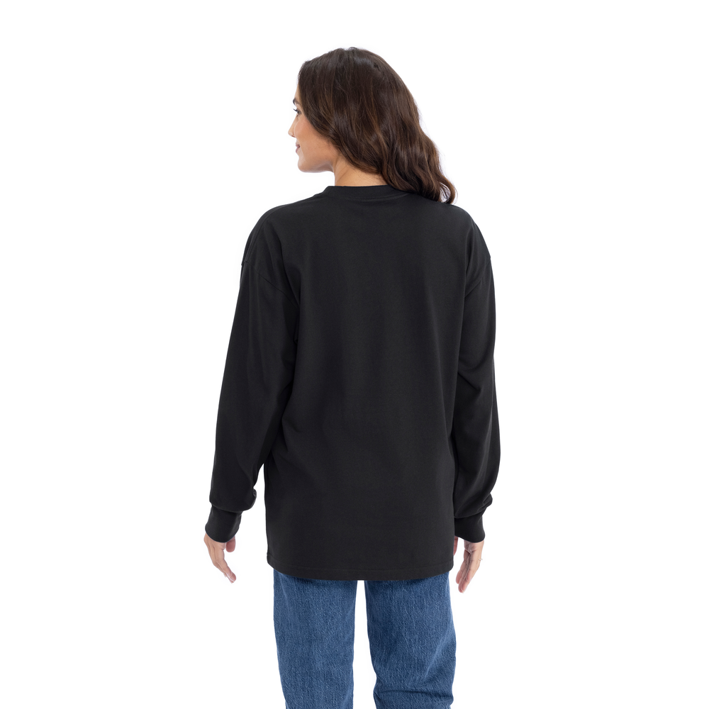 Introducing our Heavyweight Long Sleeve Ringspun Cotton T-Shirt: crafted for durability and comfort. Made from premium ringspun cotton, it offers unmatched softness. Versatile and timeless, it's an essential addition to any wardrobe.