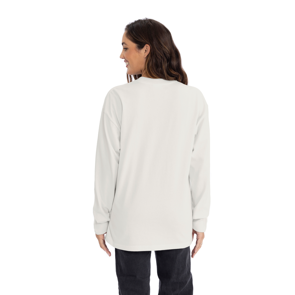 Introducing our Heavyweight Long Sleeve Ringspun Cotton T-Shirt: crafted for durability and comfort. Made from premium ringspun cotton, it offers unmatched softness. Versatile and timeless, it's an essential addition to any wardrobe.