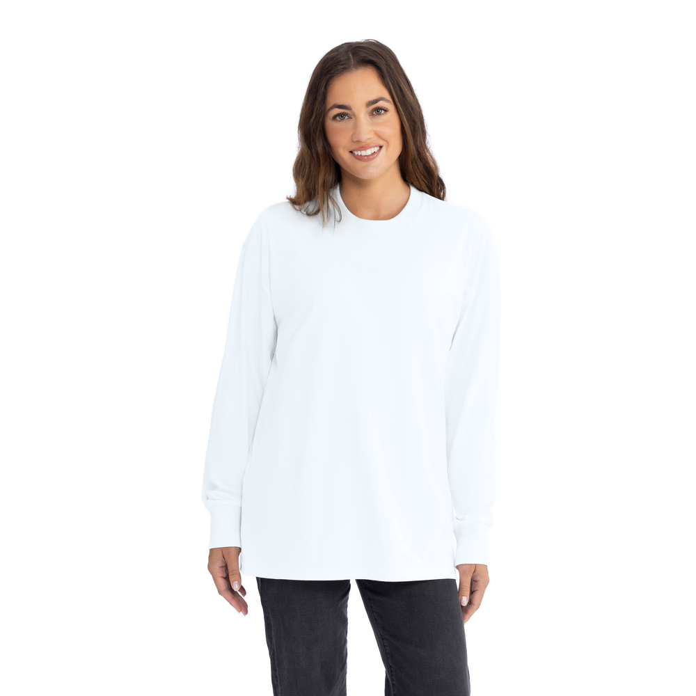 Introducing our Heavyweight Long Sleeve Ringspun Cotton T-Shirt: crafted for durability and comfort. Made from premium ringspun cotton, it offers unmatched softness. Versatile and timeless, it's an essential addition to any wardrobe.
