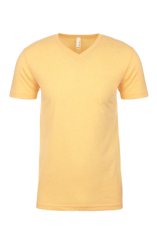 Designed for the person who wants a slight variation of a classic T-shirt..our Unisex CVC V-Neck T-shirt offers comfort, premium quality, fit and durability. The consistent heathered CVC fabric provides durability that can take on screen printing and heat transfer equally well. Premium features loaded with value: side seams, 1x1 Baby Ribbed set-in V-Neck, side seams for best fit and shape retention, finished sleeves and straight bottom hem.