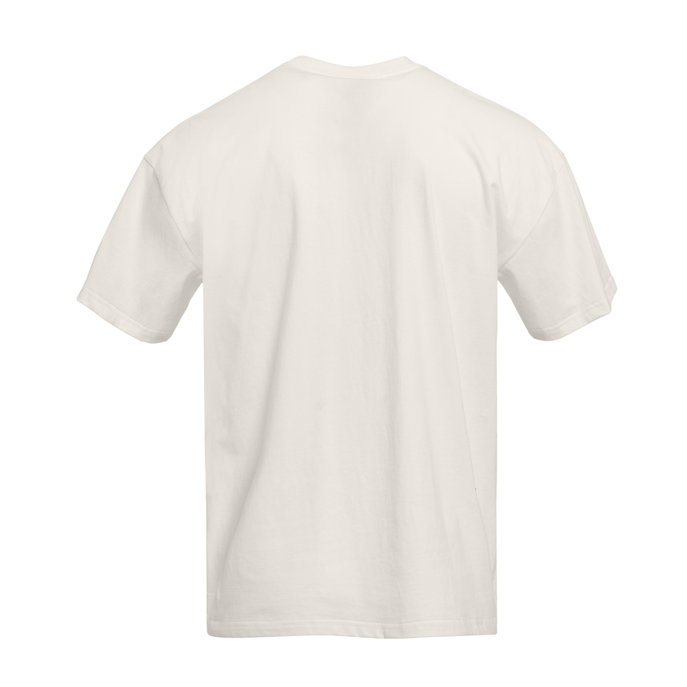 Crafted from 6.8 ounces of Combed Ring-Spun U.S. Cotton, this heavyweight shirt has a dropped shoulder, thick neckband, and finished straight hemline for easy, street-inspired good looks