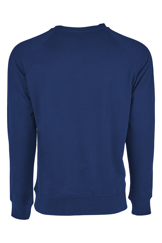 Our Unisex Laguna Raglan Sweatshirt is a midweight ultra-soft pullover fleece crew with a French Terry backing. Keeping it cool and casual, this laid-back versatile piece is inspired by the surf and skate culture and part of our Beach Fleece Collection. It's premium style details include 1x1 Baby Ribbed set-in crew neck with front cover stitching and V-topstitch detail and raglan long sleeves with 1x1 Baby Ribbed cuffs and waistband.