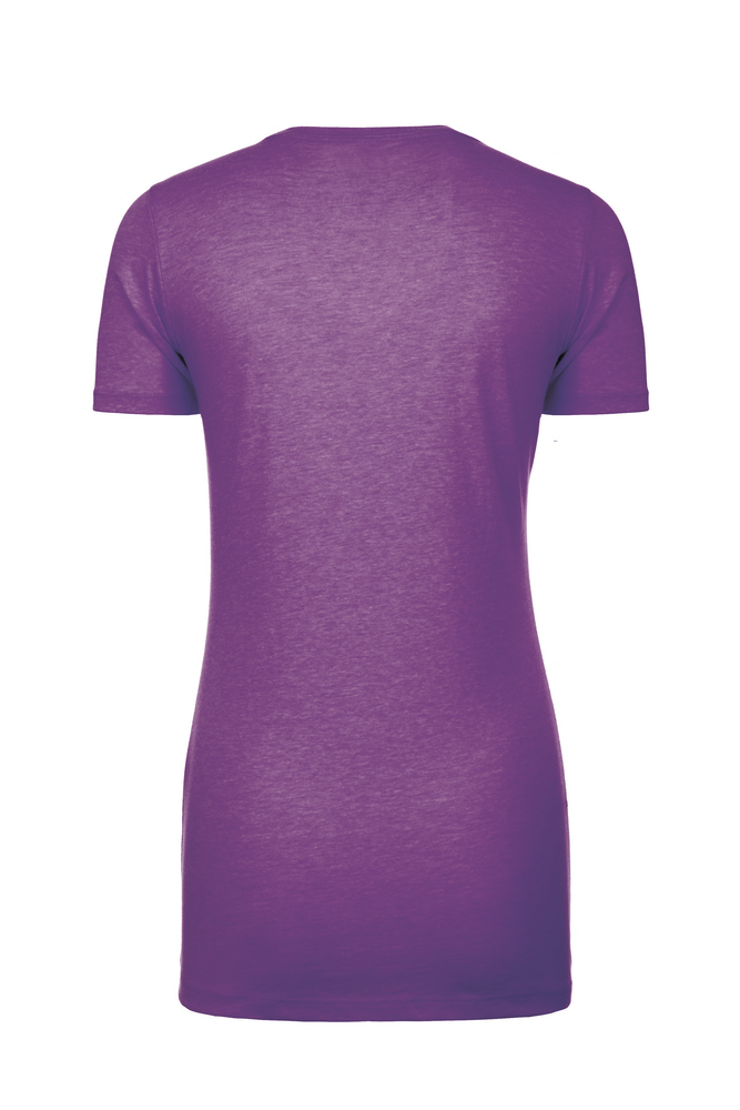 Our Women's CVC T-shirt is tailored specifically for her with a form-fitting feminine shape in premium CVC fabric that offers comfort and durability. The consistent heathered CVC fabric provides durability that can take on screen printing and heat transfer equally well. Premium features loaded with value: side seams, 1x1 Baby Ribbed set-in crew neck, side seams for best fit and shape retention, finished sleeves and straight bottom hem.