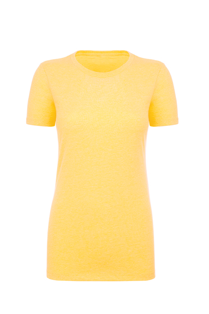 Our Women's CVC T-shirt is tailored specifically for her with a form-fitting feminine shape in premium CVC fabric that offers comfort and durability. The consistent heathered CVC fabric provides durability that can take on screen printing and heat transfer equally well. Premium features loaded with value: side seams, 1x1 Baby Ribbed set-in crew neck, side seams for best fit and shape retention, finished sleeves and straight bottom hem.