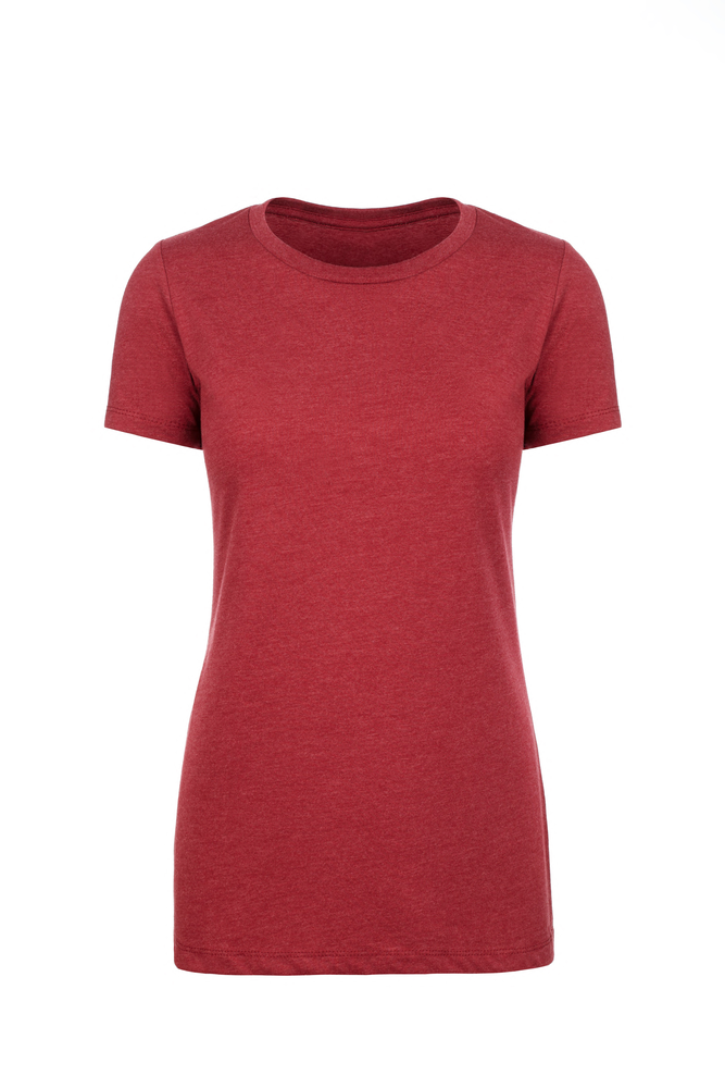 Our Women's CVC T-shirt is tailored specifically for her with a form-fitting feminine shape in premium CVC fabric that offers comfort and durability. The consistent heathered CVC fabric provides durability that can take on screen printing and heat transfer equally well. Premium features loaded with value: side seams, 1x1 Baby Ribbed set-in crew neck, side seams for best fit and shape retention, finished sleeves and straight bottom hem.