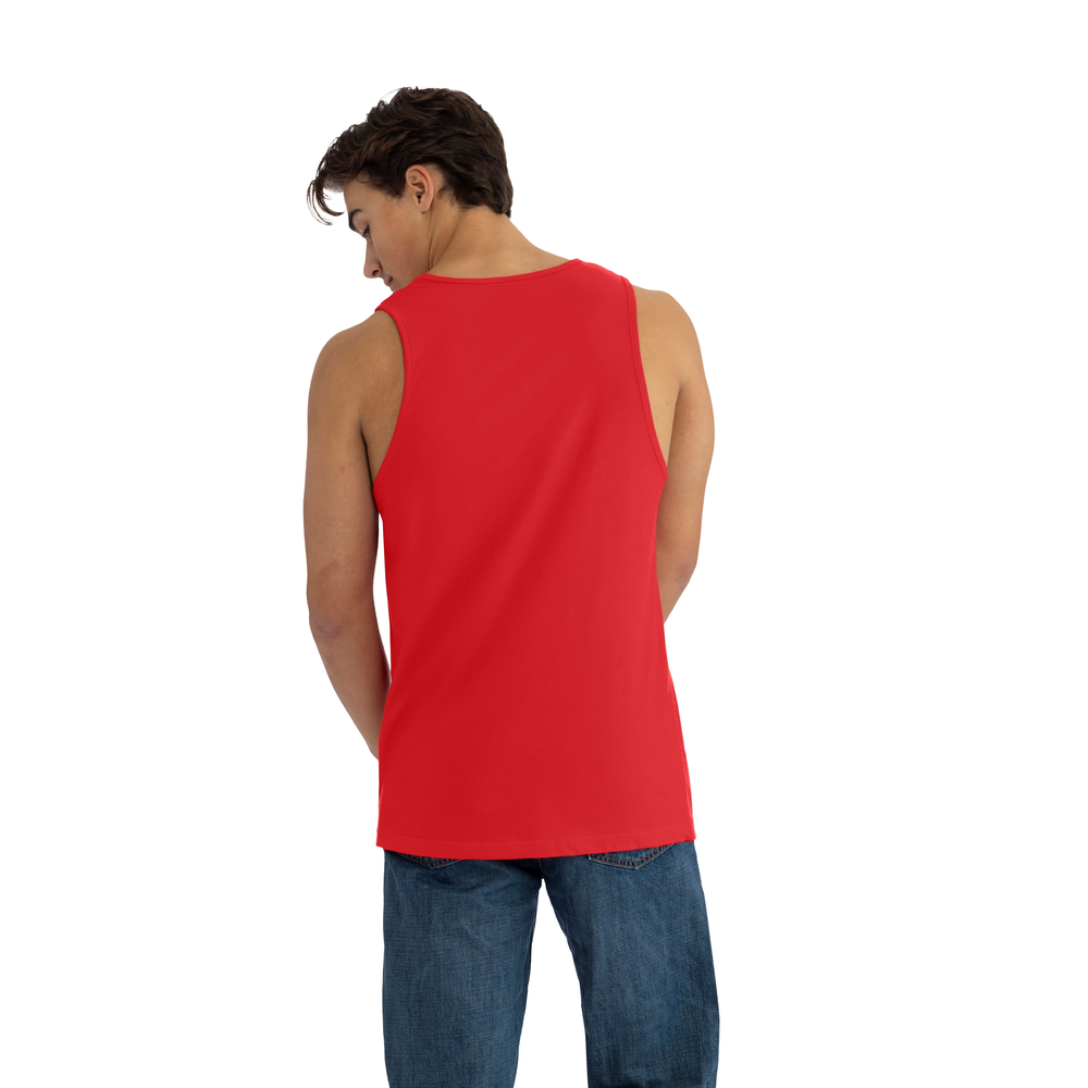 Elevated comfort on our 100% combed ring-spun cotton muscle tank. Offers great mobility for active lifestyles and ease of printability