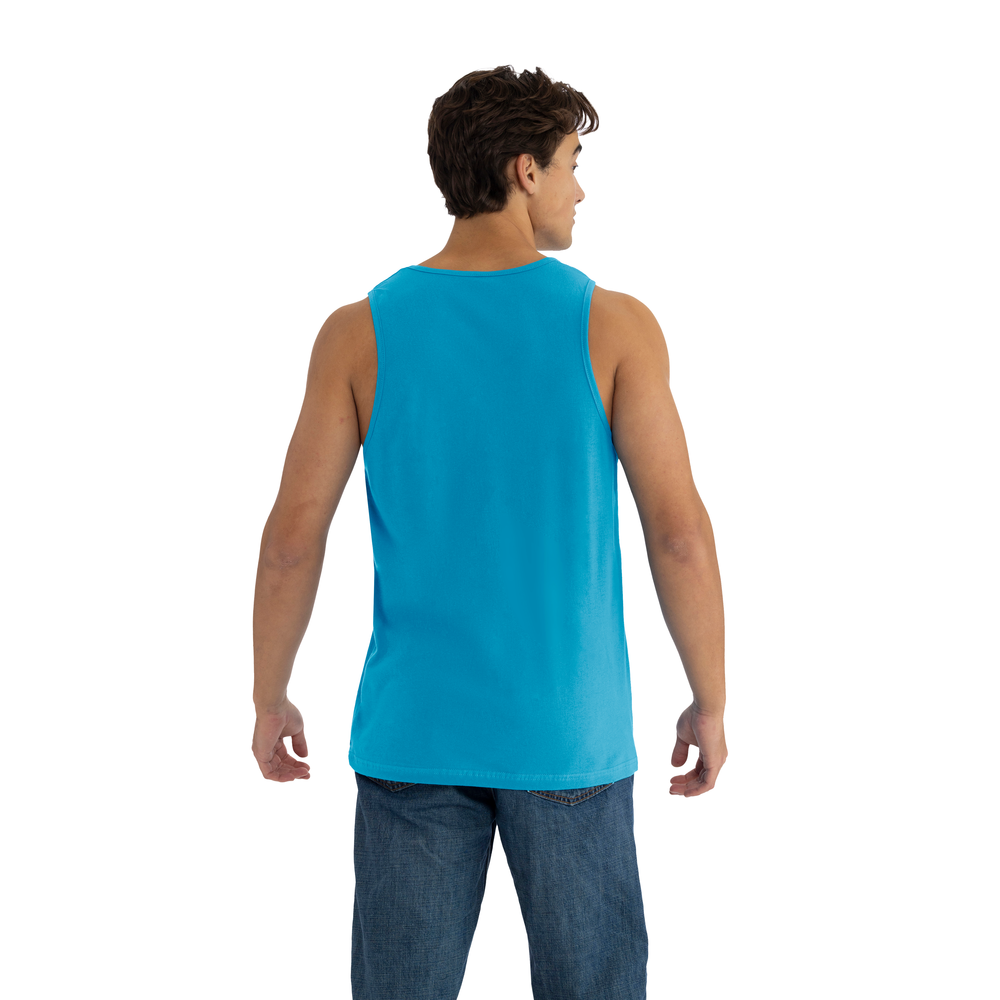 Elevated comfort on our 100% combed ring-spun cotton muscle tank. Offers great mobility for active lifestyles and ease of printability