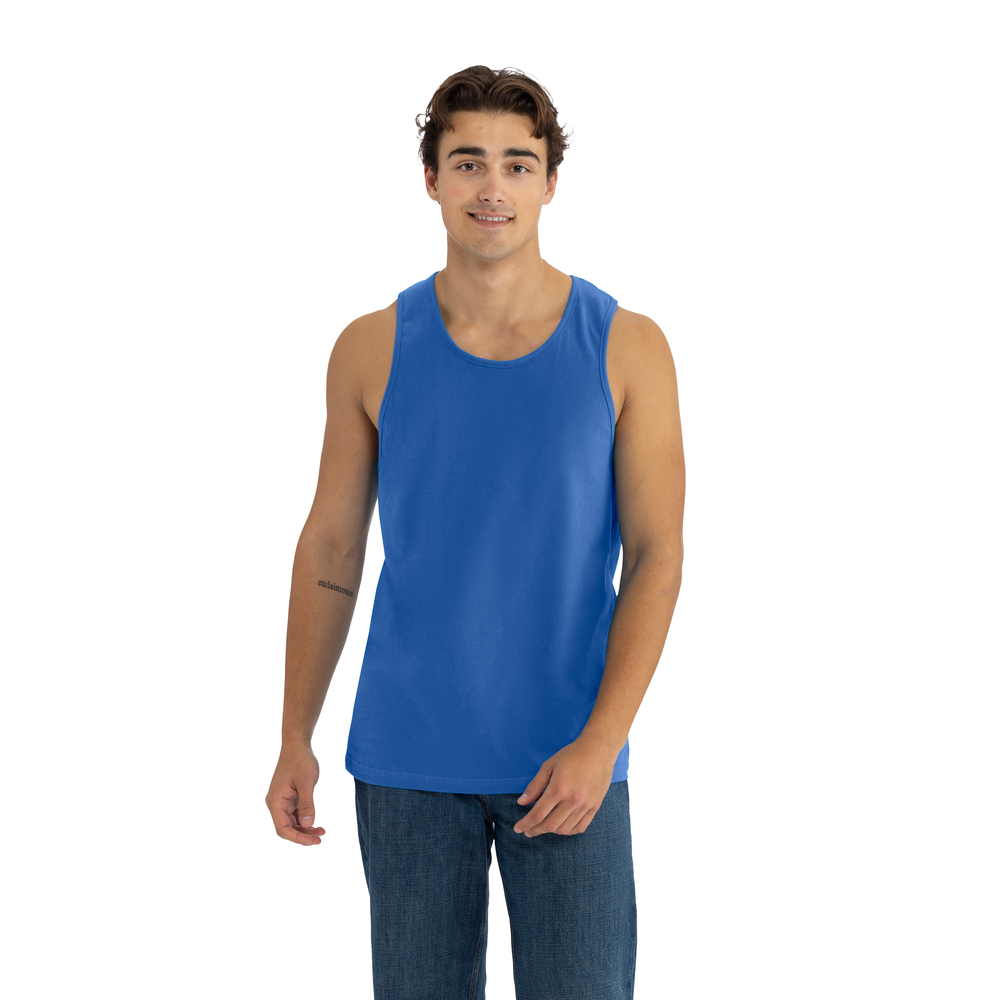 Elevated comfort on our 100% combed ring-spun cotton muscle tank. Offers great mobility for active lifestyles and ease of printability