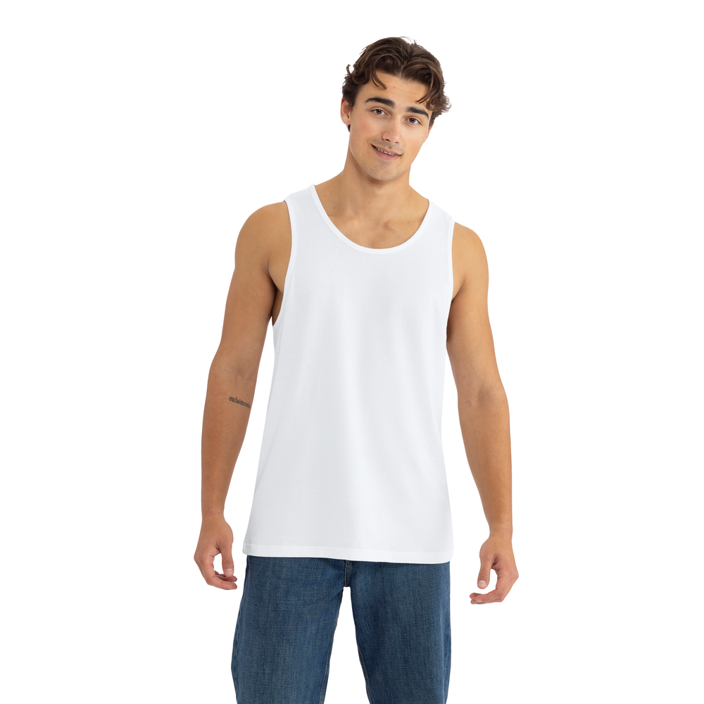 Elevated comfort on our 100% combed ring-spun cotton muscle tank. Offers great mobility for active lifestyles and ease of printability