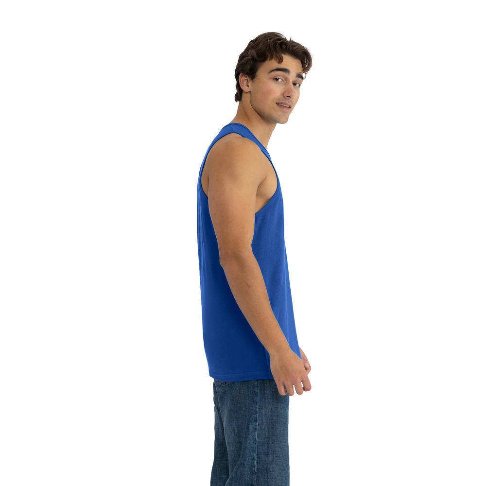 Elevated comfort on our 100% combed ring-spun cotton muscle tank. Offers great mobility for active lifestyles and ease of printability
