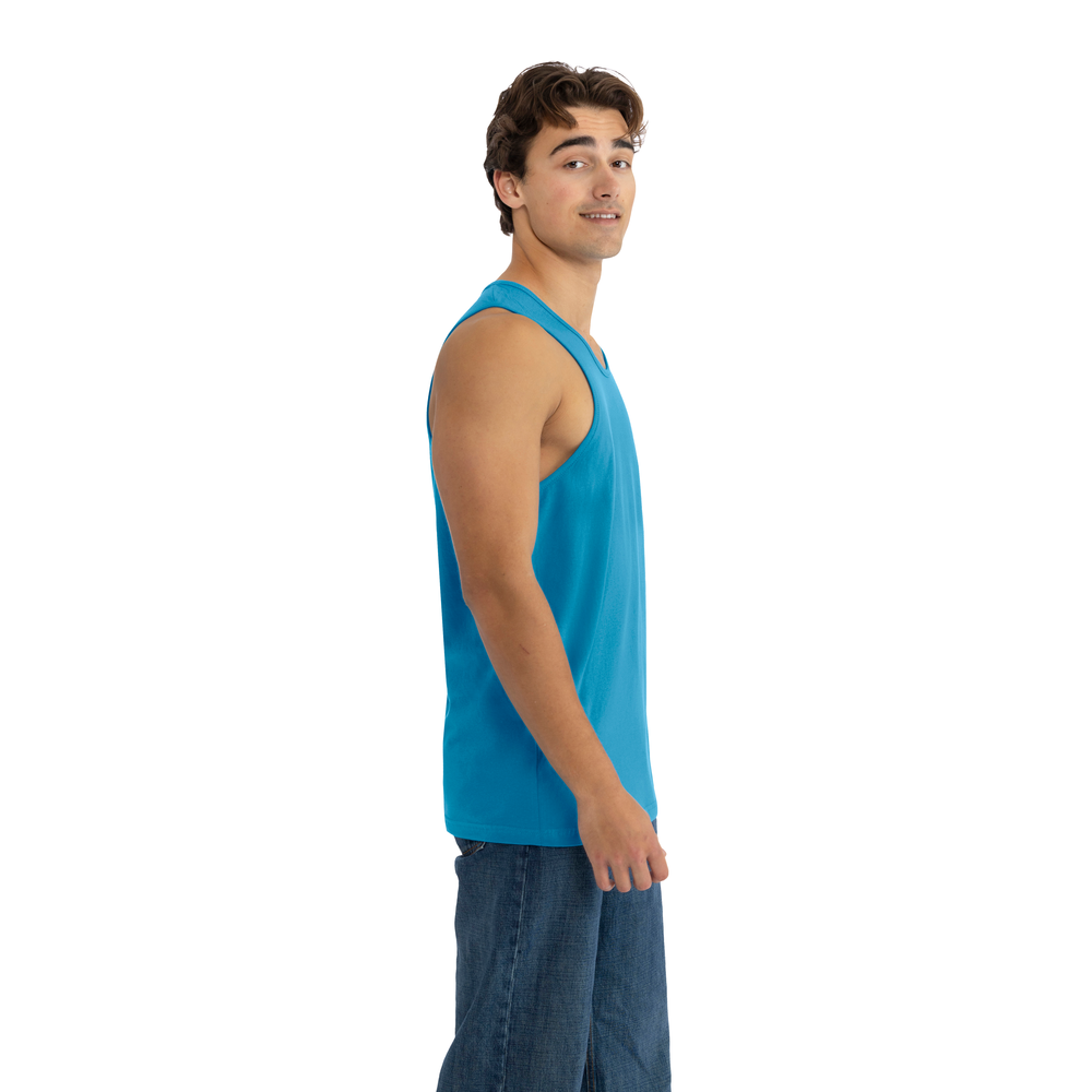 Elevated comfort on our 100% combed ring-spun cotton muscle tank. Offers great mobility for active lifestyles and ease of printability