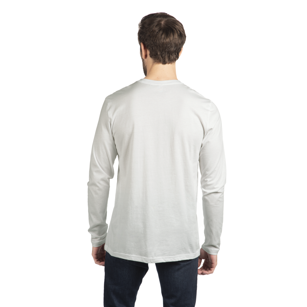 Our Men's Cotton Long Sleeve Crew is inspired by California's casual-cool vibe with a retail-ready look & feel; Made from premium 100% combed ring-spun cotton, this tee is ranks high in shape retention and easy printability.