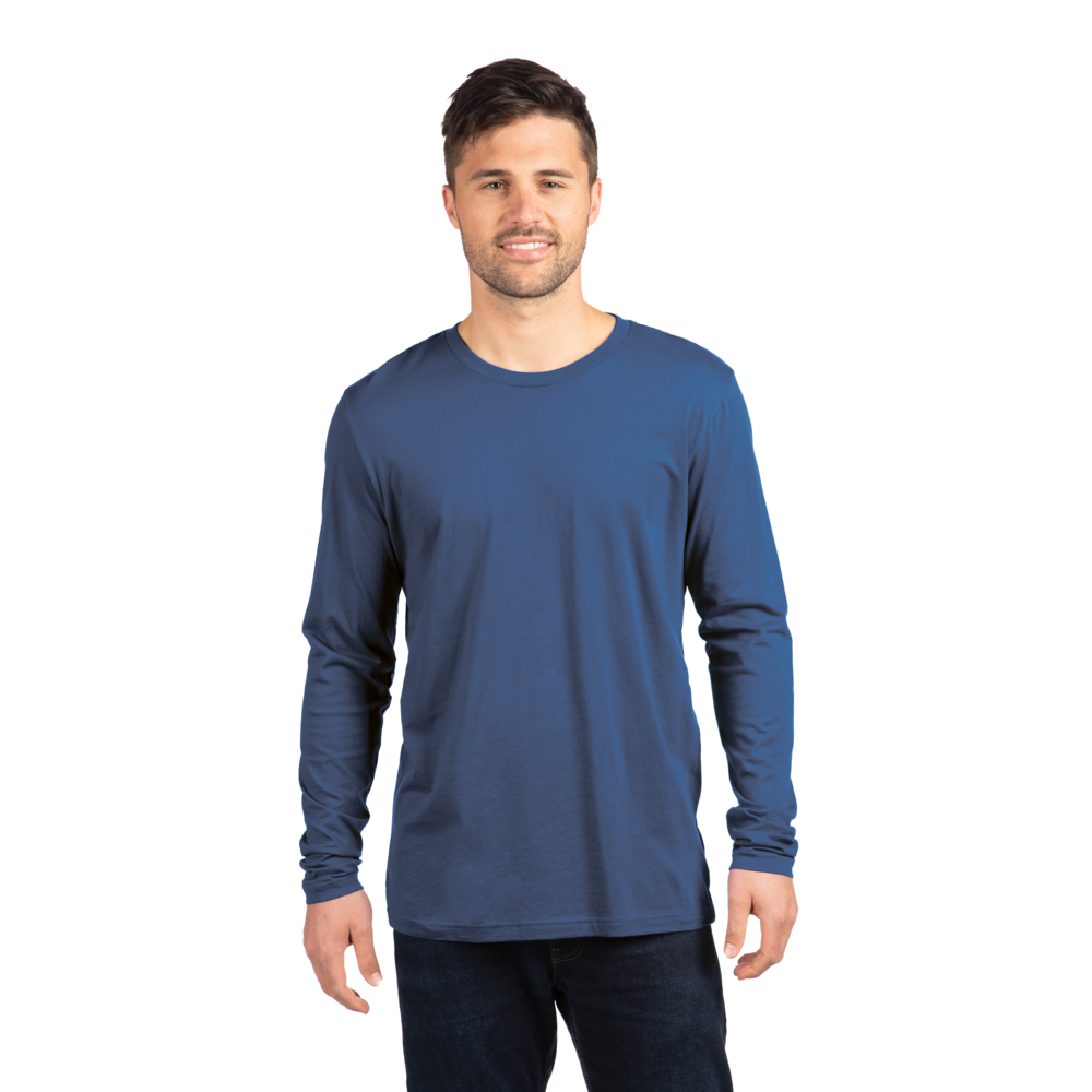 Cotton Long Sleeve T-Shirt - Royal | 3601 | NLA