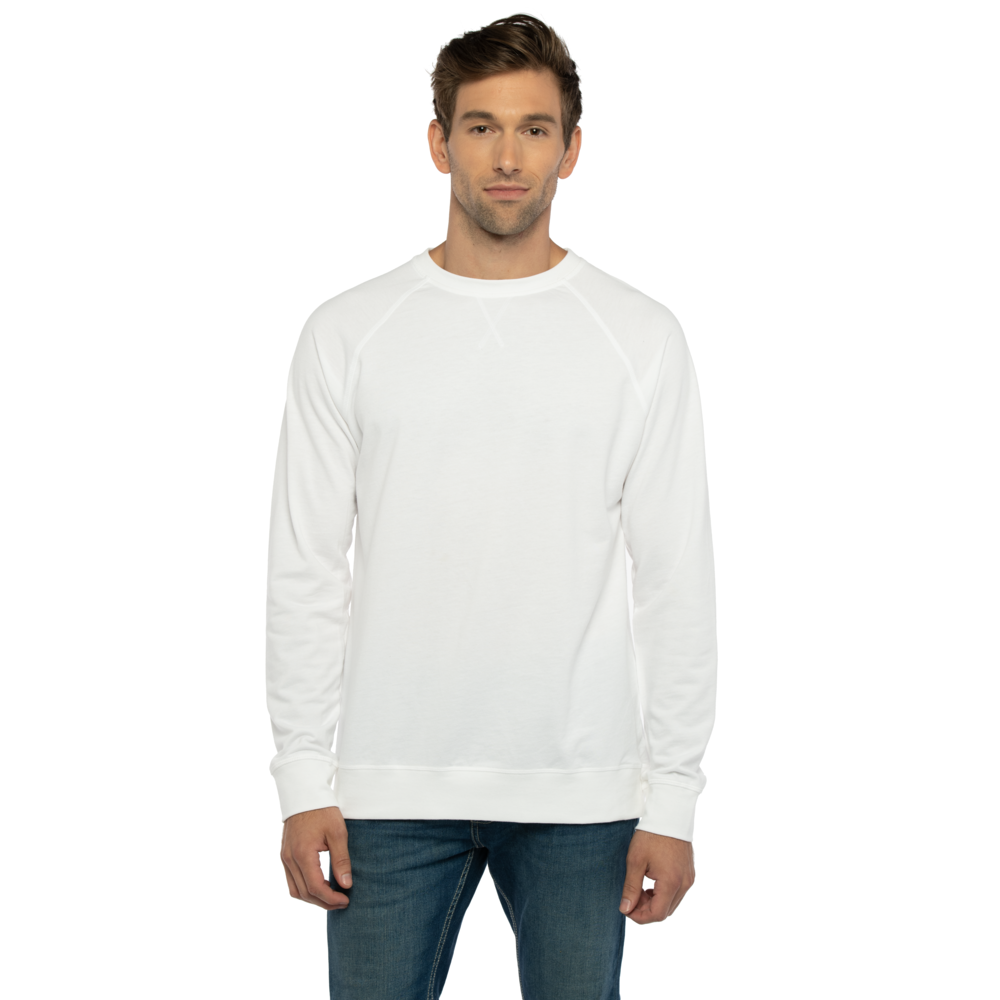 9000 Laguna Raglan Sweatshirt - White | Next Level Apparel