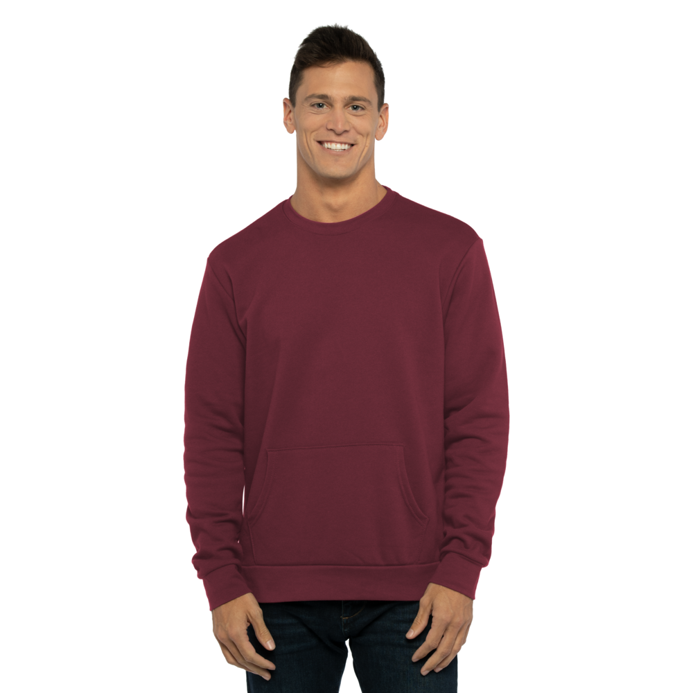 9001 Santa Barbara Pocket Sweatshirt - Maroon | NLA