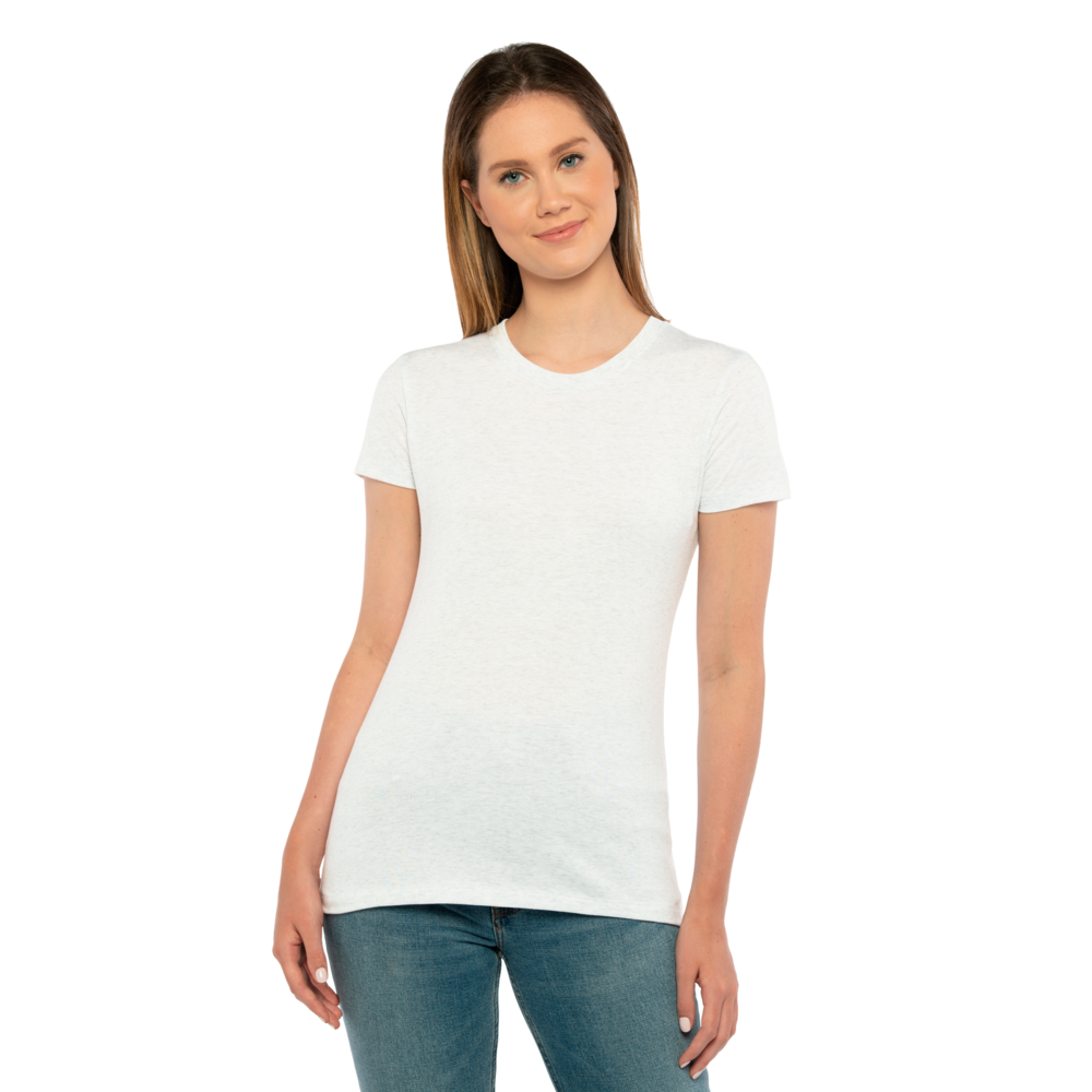 Straight Up Tour Tee 白 XL Women's Tri-Blend T-Shirt - Heather White | 6710 | NLA