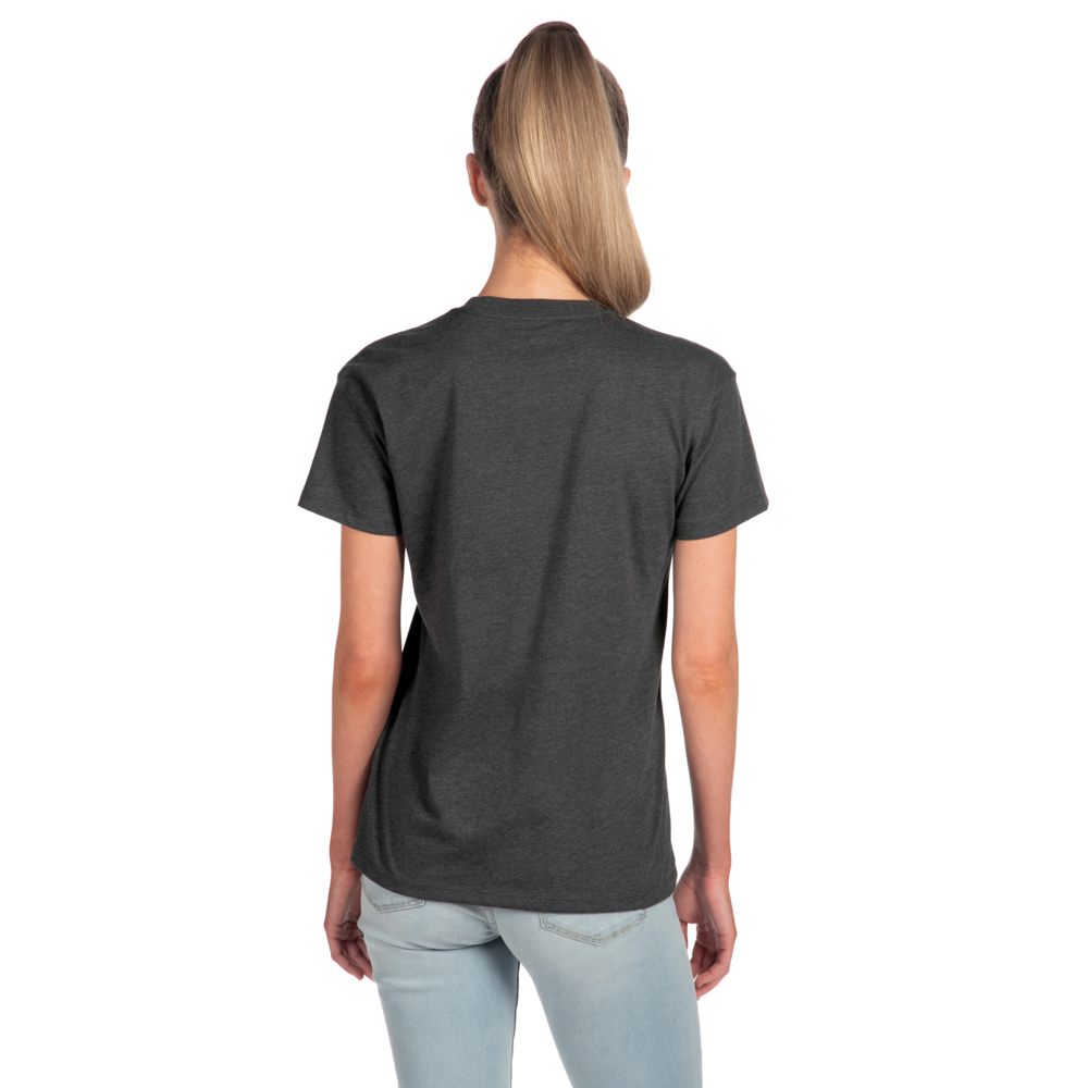 Thoughtfully designed for those who want a more relaxed fit than our popular 6610 cut, while still offering gentle contouring for a feminine fit. The 6600 offers side seams and 3/8 shoulder-to-shoulder self binding for shape retention.