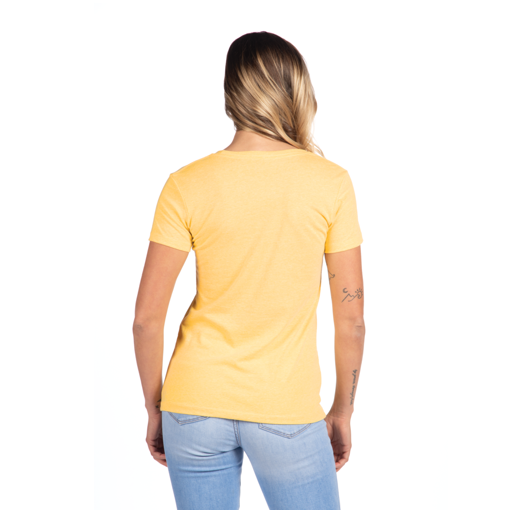 A more curvy and slim cut on our classic tee made from the industry's favorite CVC fabric. Great printability and breathability on this versatile piece.