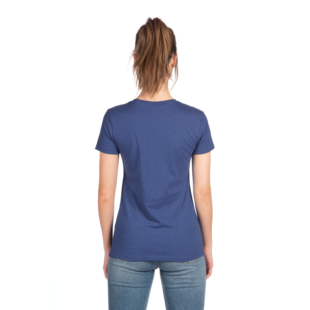 A more curvy and slim cut on our classic tee made from the industry's favorite CVC fabric. Great printability and breathability on this versatile piece.