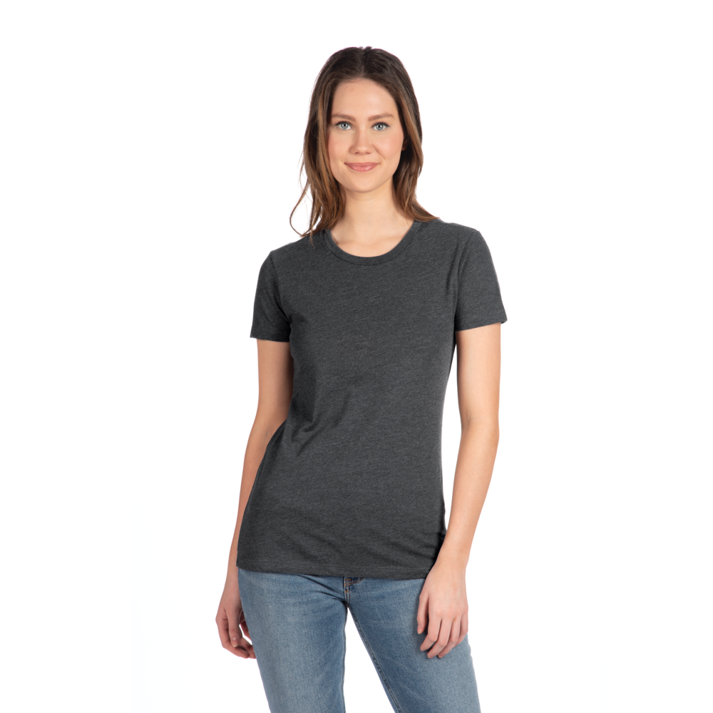 A more curvy and slim cut on our classic tee made from the industry's favorite CVC fabric. Great printability and breathability on this versatile piece.