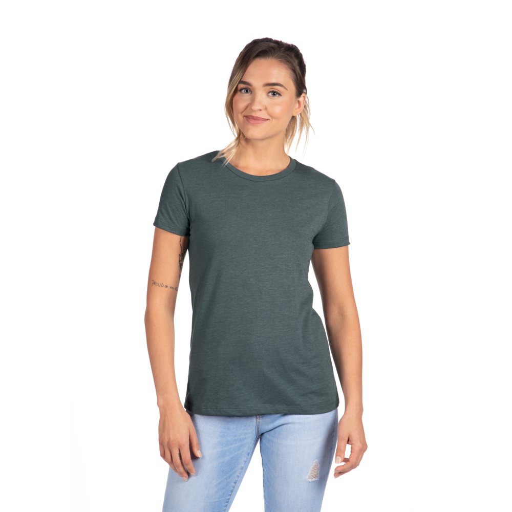 A more curvy and slim cut on our classic tee made from the industry's favorite CVC fabric. Great printability and breathability on this versatile piece.